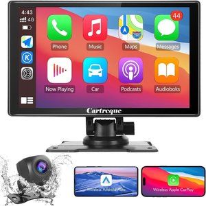 Portable Wireless Apple Carplay Car Stereo Android Auto 9"2K Touch Screen Radio